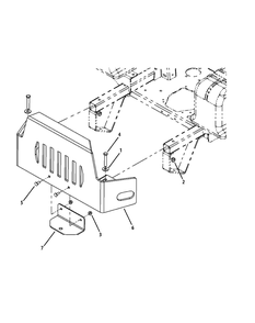 Rear Bumper Diagram and Parts List for L60-KH (53AH8CTD050-27HP)(2011) Cub Cadet Lawn Tractor